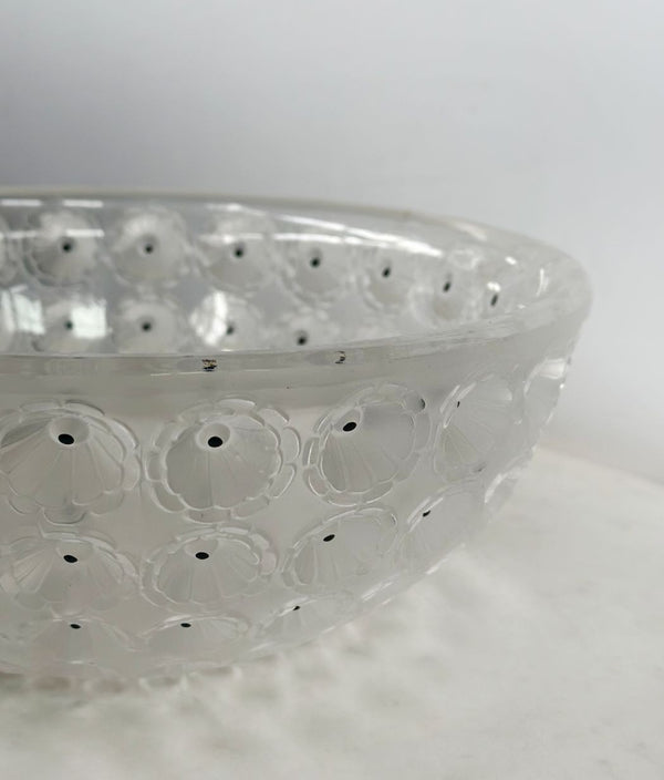 Lalique "Nemours" Enameled Glass Bowl