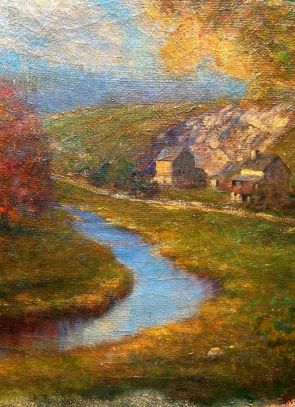 Traditional Oil on Canvas Landscape by Joseph George Willman