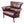 Load image into Gallery viewer, Set of Burgundy Leather Armchair and Ottoman by Pacific Green
