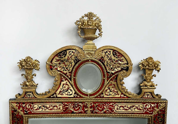 19th Century Swedish Verre Églomisé Mirror in the Taste of Burchardt Precht