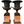 Load image into Gallery viewer, Pair of 19th Century French Bronze Urns on Marble Pedestals.
