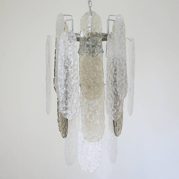 Vintage Italian Chandelier with Murano Glass by Mazzega, c. 1960's