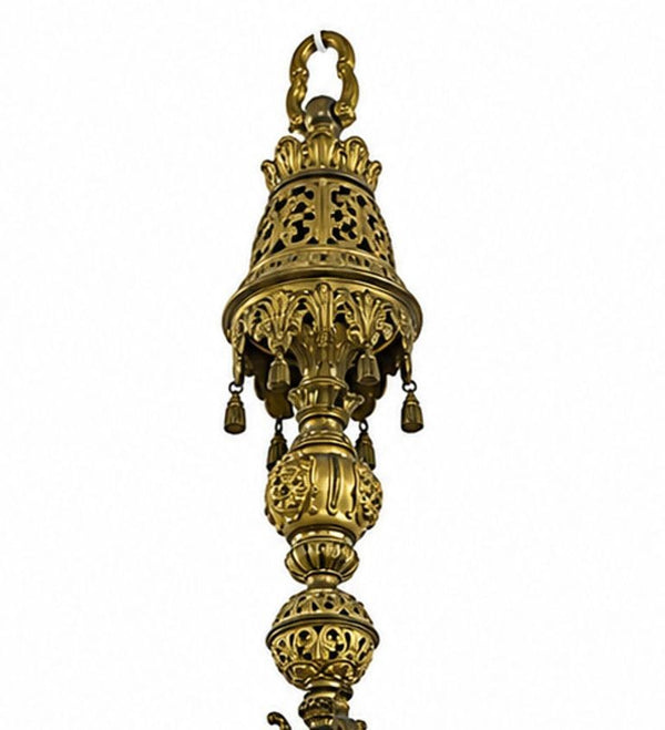Impressive 19th Century French Gilt Bronze Chandelier