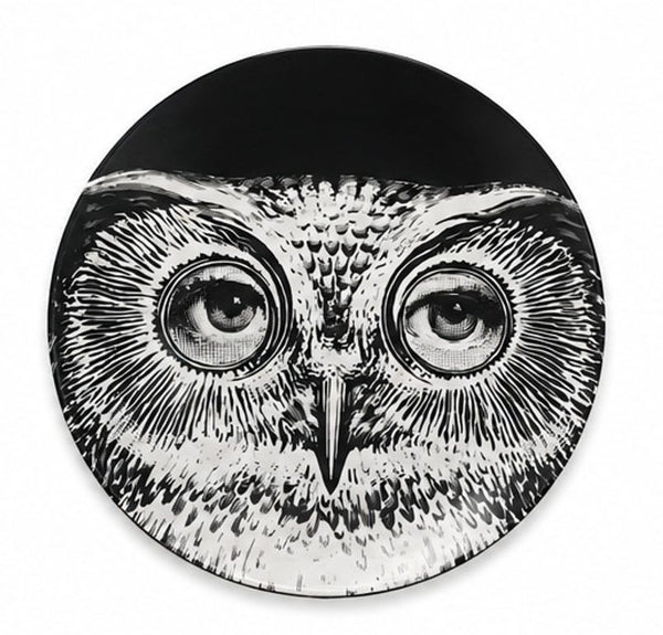 Set of Eight Fornasetti Lina Cavalieri Porcelain Plates