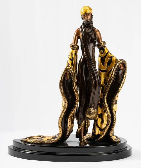 "The Mystic" Bronze Sculpture by Erté, 1988