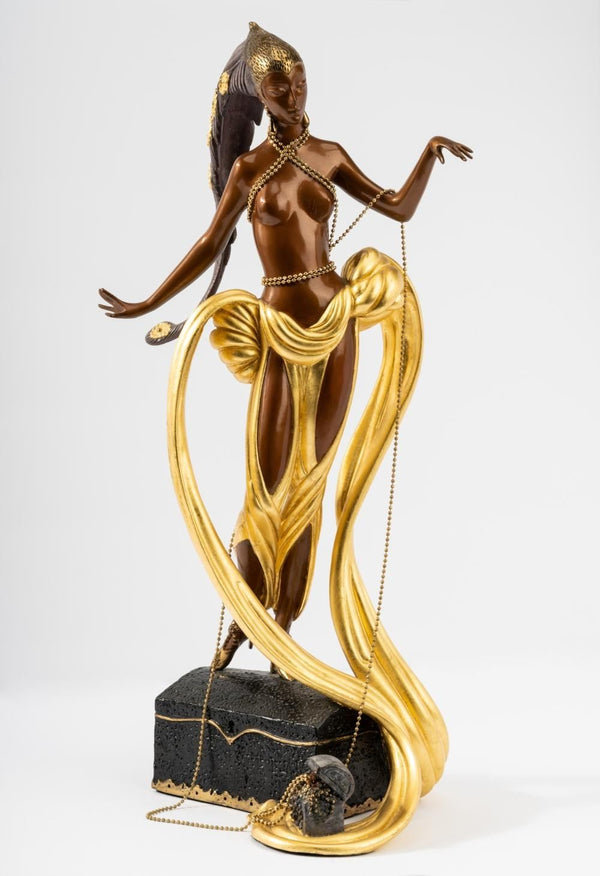 "Pleasure of the Courtesan"Bronze Sculpture by Erté (1988)