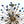 Load image into Gallery viewer, Italian Sputnik Chandelier Cobalt Blue Murano Glass Spheres, Early 21st Century.
