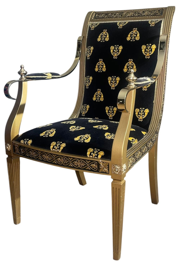 Pair of Versace for Cappelletti Cantu Armchairs. Italy, 1990's.