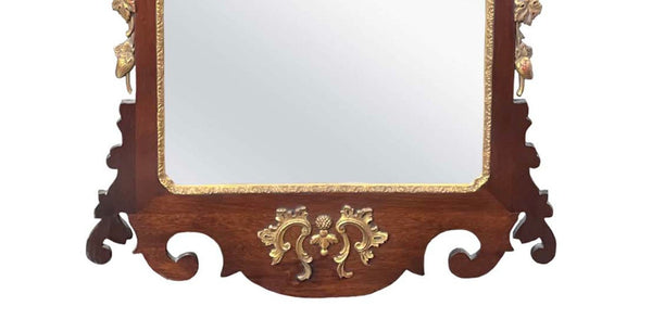 American George II Style Gilt-wood Mirror