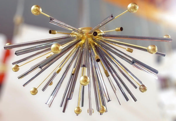 Vintage Italian Sputnik Chandelier/Flush-mount, c. 1980's