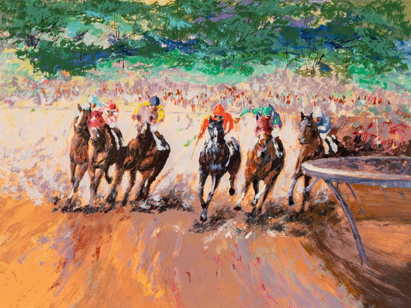 Mark King "Into The Stretch" Serigraph Edition 195/295 - Signed in Pencil.