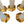 Load image into Gallery viewer, Set of Five Rock Crystal Obelisk Towers on Giltwood Bases. U.S.A. 20th Century.
