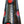 Load image into Gallery viewer, Pair Murano Battuto Glass Vases in Black &amp; Vermillion. Italy, Late 20th Century.

