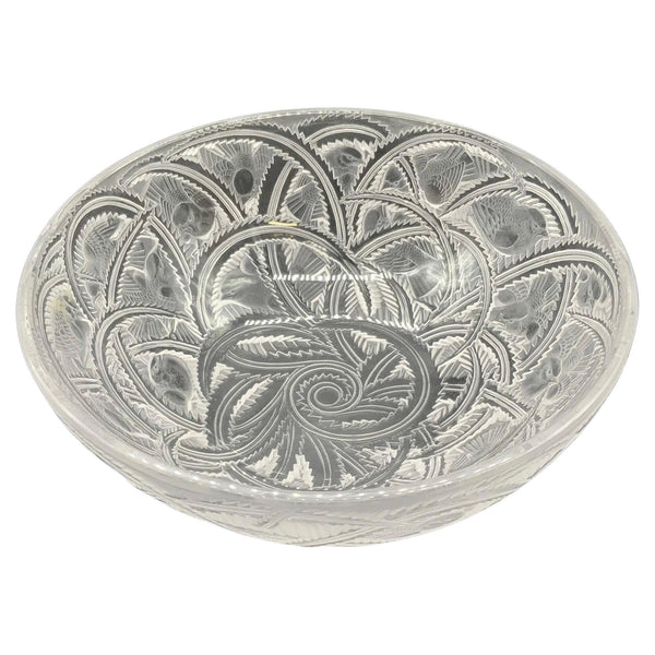 Lalique Frosted Glass "Pinsons" Bowl