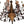 Load image into Gallery viewer, French Provincial Rock Crystal, Wrought Iron &amp; Wood Chandelier. 1940&#39;s.
