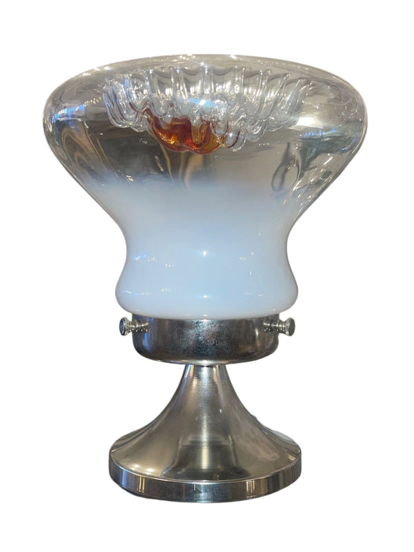 Pair of Table Lamps by Toni Zuccheri for Mazzega, Italy, 1970's.