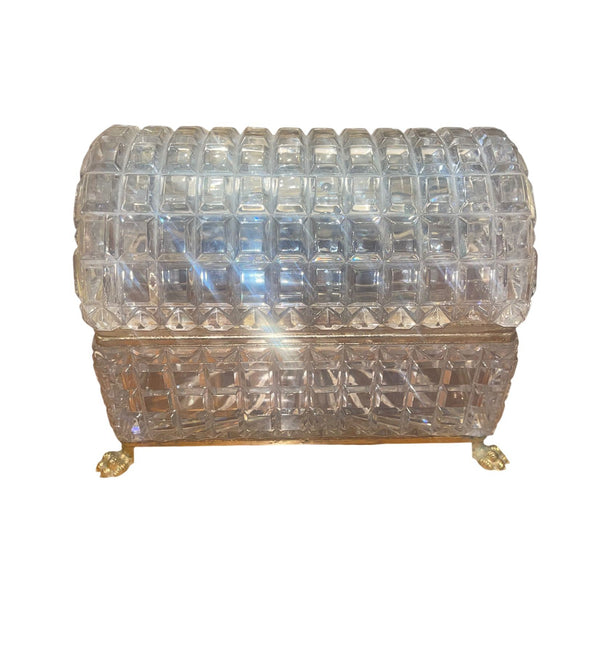 Exceptional Set of Three Baccarat Crystal Jewelry Boxes. Late 19th Century.