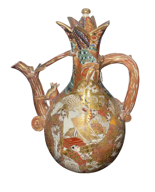Meiji Period Japanese Satsuma Porcelain Tea Set, 19th Century.