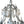 Load image into Gallery viewer, Venetian Wrought Iron, Rock Crystal &amp; Cut Glass Chandelier, Early 20th Century
