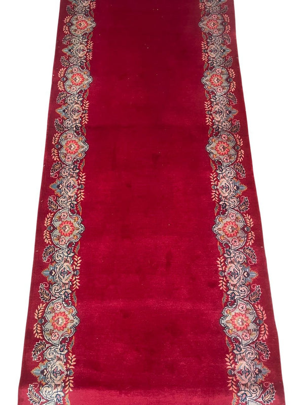 Persian Kirman (Kerman) Runner, South Persia (Modern-Day Iran), Circa 1930's.