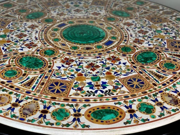 Early 20th Century Italian Pietra Dura Empire Table