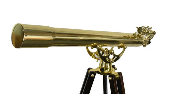 Vintage Barska Anchormaster Brass & Mahogany Telescope