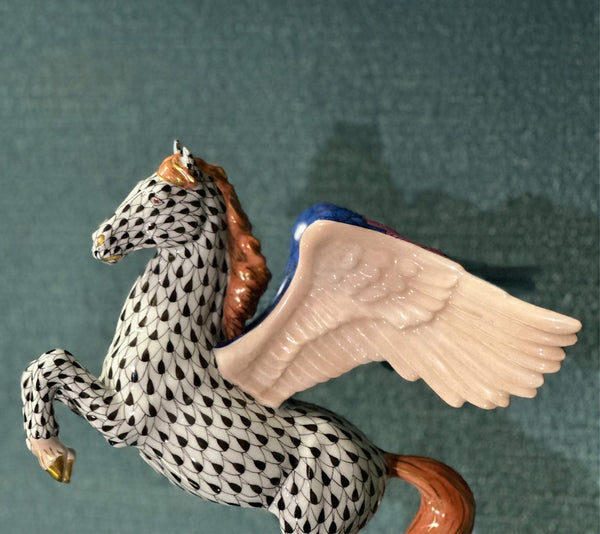 Colorful Herend Hungary Pegasus Figurine