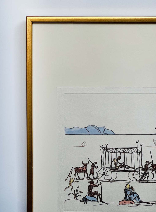 Framed Etching Aquatint "Judgement" by Salvador Dalí