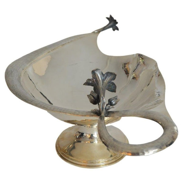 Set of Two Damar 925 Silver Flower-Form Bowls. Turkey, 20th Century.