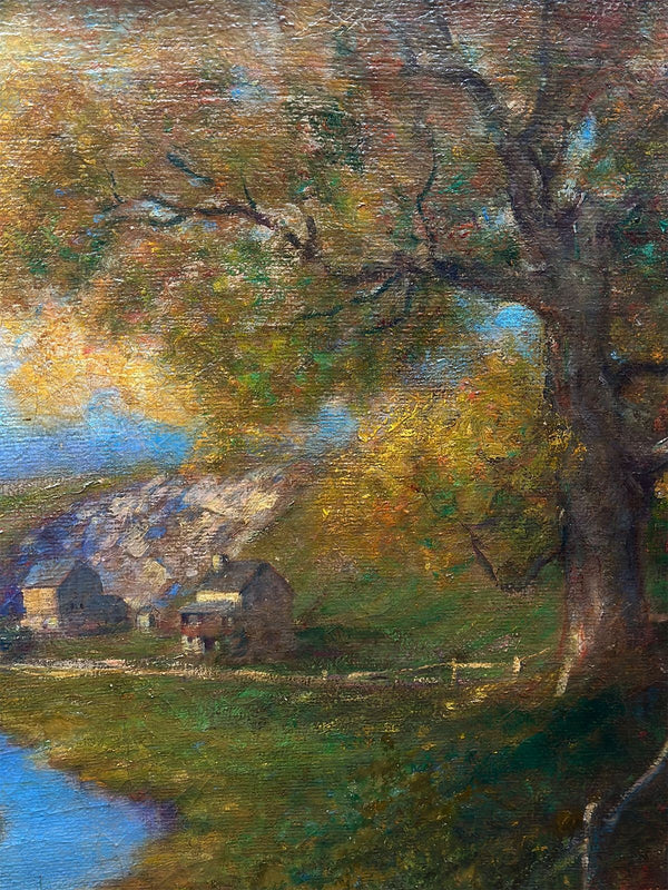 Traditional Oil on Canvas Landscape by Joseph George Willman