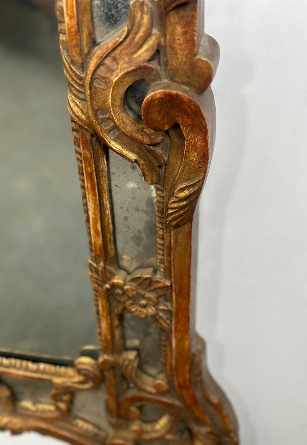 French Late 19th Century Giltwood Mirror