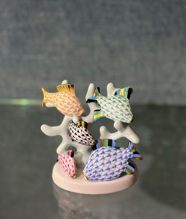 Herend Hungary Porcelain Sea Animal Figurine Set