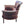 Load image into Gallery viewer, Set of Burgundy Leather Armchair and Ottoman by Pacific Green
