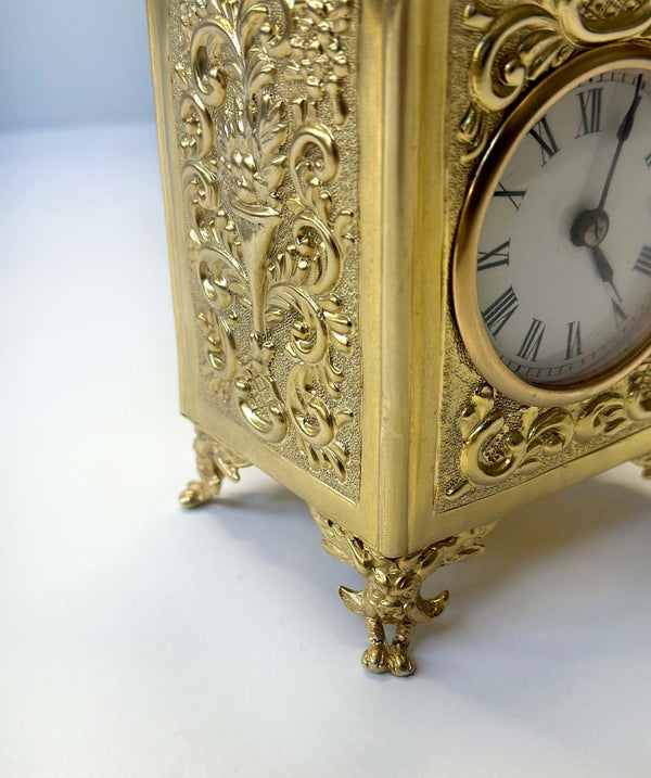 R&C Paris Brass Carriage Clock,c. 1900's