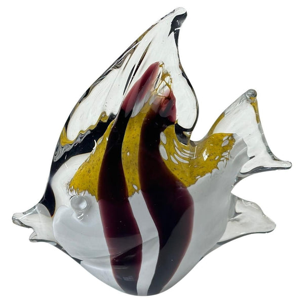 Set of 7 Colorful Murano Glass Fish Figurines