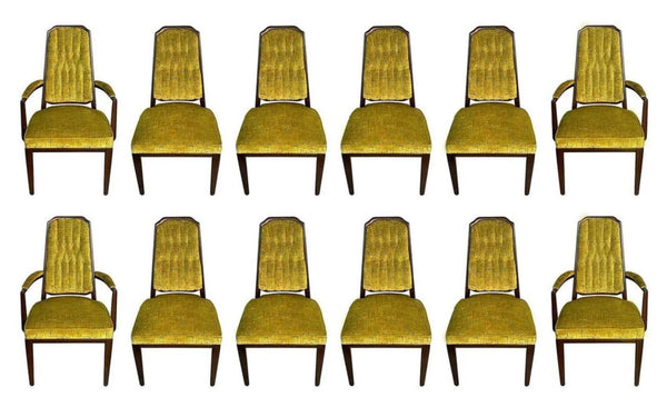 Maurice Bailey for Monteverdi Young—Long Dining Table w/ Twelve Chairs, USA1950s