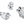 Load image into Gallery viewer, Set of Five Baccarat Crystal Animal Figures &amp; Bowl. Late 20th Century.
