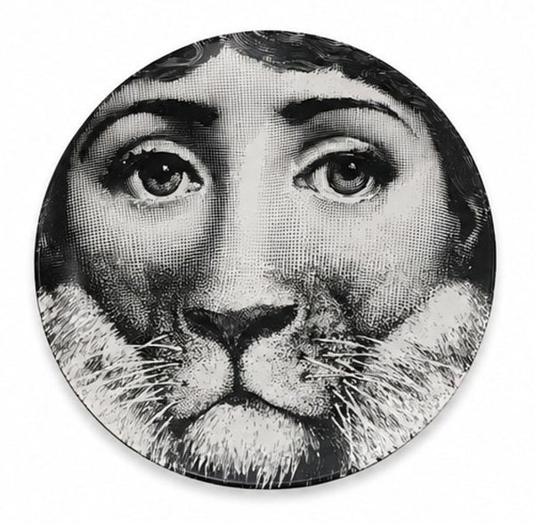 Set of Eight Fornasetti Lina Cavalieri Porcelain Plates