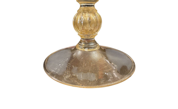 Large Italian Murano Gold Fleck Glass Vase, 20th Century