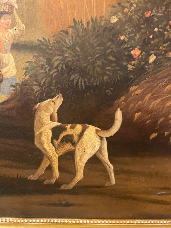Monumental 20th Century French School Pastoral Painting