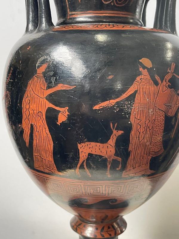 Ancient Apulian Greco-Roman Vase, 3rd–4th Century B.C.