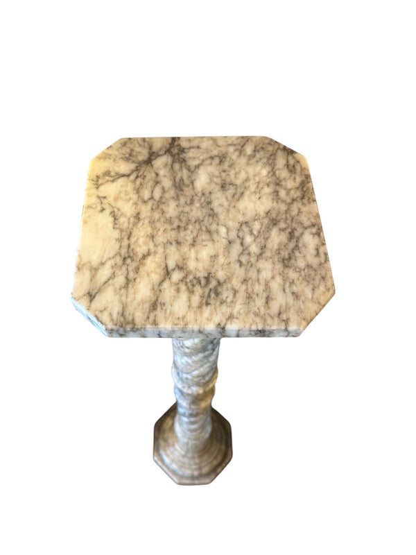 Pair of Italian Slender Marble Pedestals, 20th Century