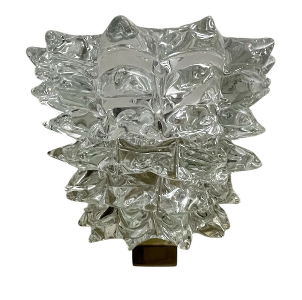 Set of Ten Murano “Rostrate” Glass Sconces Attributed to Barovier e Toso, 1970's