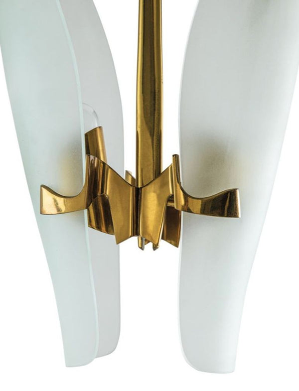 Rare Mod. 1636 Max Ingrand Pendant for Fontana Arte. Italy, 1950's.