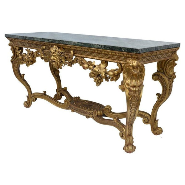 Original English, Neoclassical, Giltwood Console Table