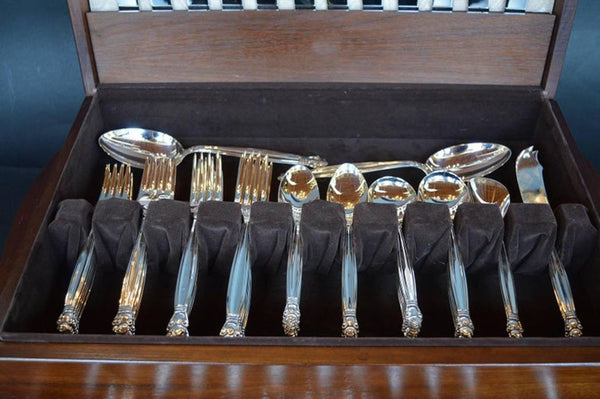 Sterling Silver Tableware Set. Denmark, 1940's.