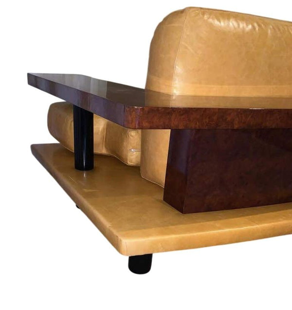 Vintage American Art Deco–Style Sofa, Late 20th Century (c. 1980s)