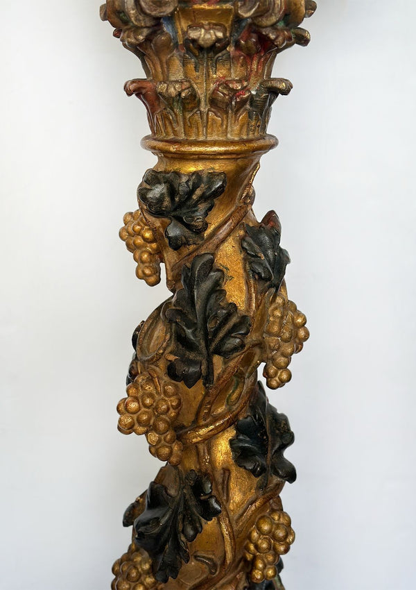 18th Century Spanish Architectural Solomonic Pedestals