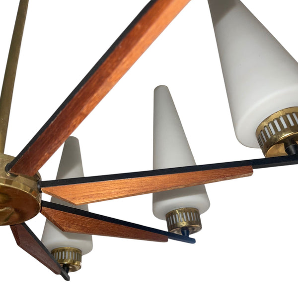 Uplight Chandelier Designed by Stilnovo. Italy, 1950's.