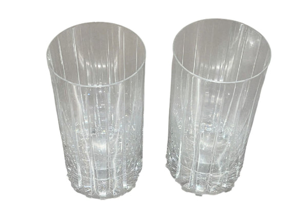 Baccarat Crystal Barware Set with Ice Bucket and Twelve Glasses. 20th Century.